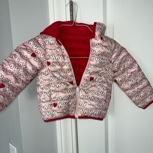 Reversible girls jacket size 3 bought in Italy